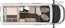 Grundriss Tag Knaus BoxLife 600 MQ PLATINUM SELECTION Modell 2026 / Adaptiver Tempomat