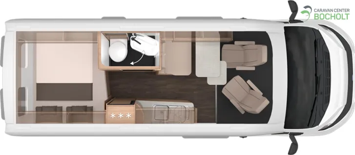Grundriss Tag Knaus BoxLife 600 MQ PLATINUM SELECTION Modell 2026 / Adaptiver Tempomat