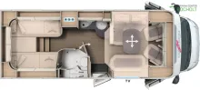 Grundriss Tag Carthago c1-tourer T 148 KB-LE H comfort 4.2 t Modell 2026 / Distronic / Markise