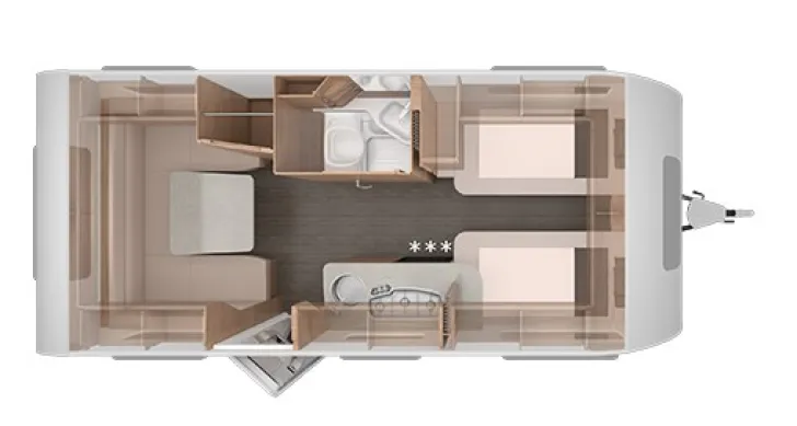 Grundriss Tag Knaus Südwind 500 EU Black Selection Modell 2026