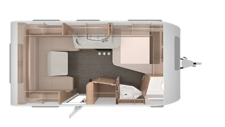 Grundriss Tag Knaus Südwind 450 FU Black Selection Modell 2026