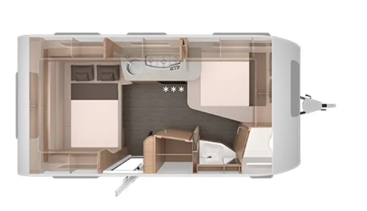 Grundriss Nacht Knaus Südwind 450 FU Black Selection Modell 2026
