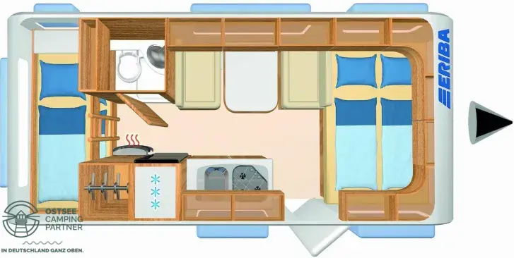 Grundriss Tag Hymer Eriba Eriba Living 525 Idealer Familienwagen