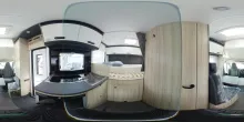 360° Innenansicht Sun Living A 60SP 6m lang|Alkoven|Solar|X-TRA|auf Juli 26
