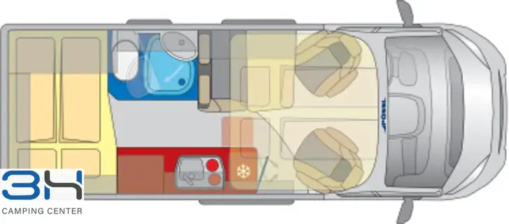 Grundriss Tag Pössl 2Win Vario Citroen 165 PS