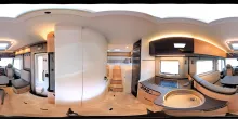 360° Innenansicht Hymer B-Klasse MC I 600 Autark, Solar, GFK, TV