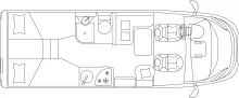 Grundriss Tag Laika Ecovip L 2009 *Dach-Klima*3x Pakete*SAT*