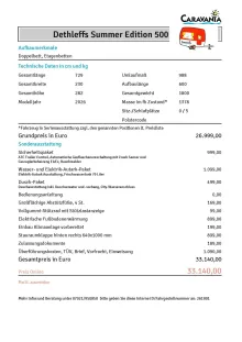 Fahrzeugbild Dethleffs Summer Edition 500 QSK *2026* #12