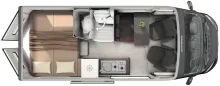 Grundriss Tag Hymer Camper Van Yellowstone 601 Automatik/Schlafdach/AT-Reifen