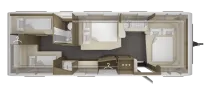 Grundriss Nacht Tabbert Cazadora 700 KD 2,5 UVP 54.762,-Messefahrzeug CSD