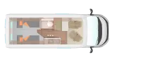 Grundriss Tag Weinsberg CaraBus 600 ME EDITION [FIRE]