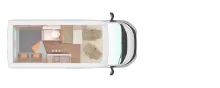 Grundriss Tag Weinsberg CaraBus GREY 540 MQ Sofort verfügbar