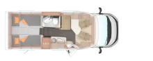 Grundriss Tag Weinsberg CaraCompact 600 MEG EDITION [PEPPER] Automatik, 180 PS