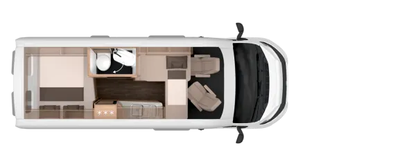 Nachtgrundriss Knaus BoxLife 600 MQ Platinum Selection