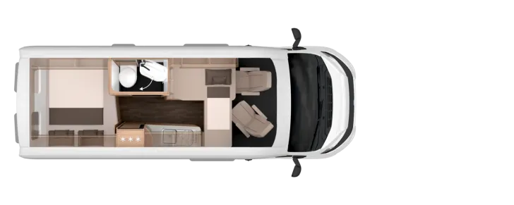 Grundriss Nacht Knaus BoxLife 600 MQ Platinum Selection *Care-Drive-Paket*
