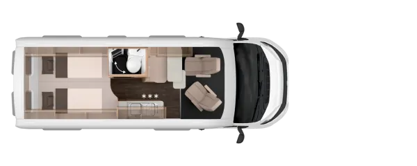 Tagesgrundriss Knaus BoxLife 600 ME Platinum Selection Tagesgrundriss Knaus BoxLife 600 ME Platinum Selection