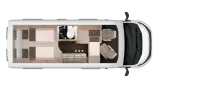 Grundriss Nacht Knaus BoxLife 600 ME Platinum Selection 3 Assistenzpakete ACC LED Aut.