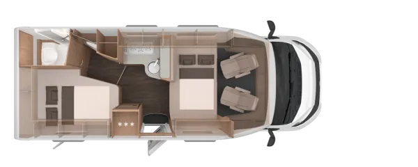 Nachtgrundriss Knaus L!VE TI 650 MF Platinum Selection Nachtgrundriss Knaus L!VE TI 650 MF Platinum Selection