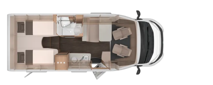 Grundriss Tag Knaus L!VE TI 650 MEG Platinum Selection Sofort verfügbar