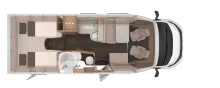 Grundriss Tag Knaus LIVE TI 700 MEG PLATINUM SELECTION Adaptiver Tempomat / Lithium