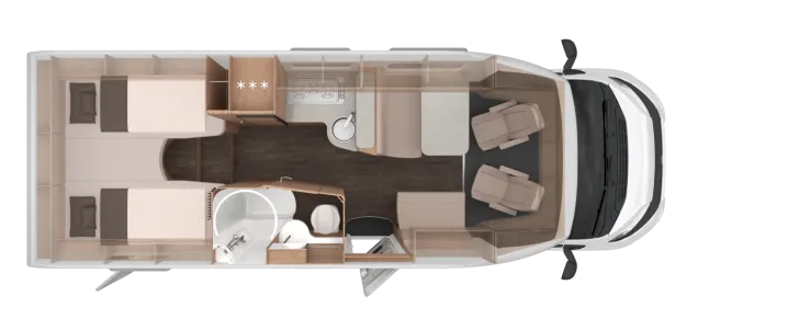 Grundriss Tag Knaus LIVE TI 700 MEG PLATINUM SELECTION Adaptiver Tempomat / Lithium