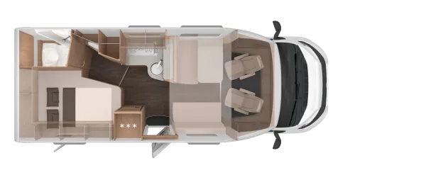 Tagesgrundriss Knaus L!VE WAVE 650 MF