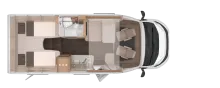 Grundriss Tag Knaus LIVE WAVE 650 MEG PLATINUM SELECTION Adaptiver Tempomat / Lithium / Markise