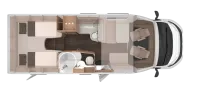 Grundriss Tag Knaus L!VE WAVE 700 MEG Platinum Selection Sofort Verfügbar!