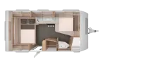 Grundriss Nacht Knaus Südwind 450 FU Black Selection *1700 kg*Soundsystem*