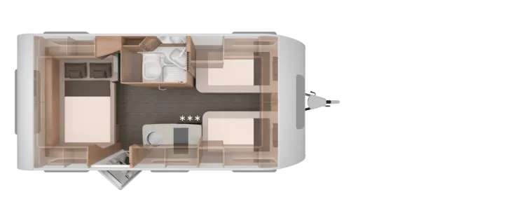 Grundriss Nacht Knaus Südwind 460 EU Black Selection Auflastung 1.700 kg, Mod. 2027