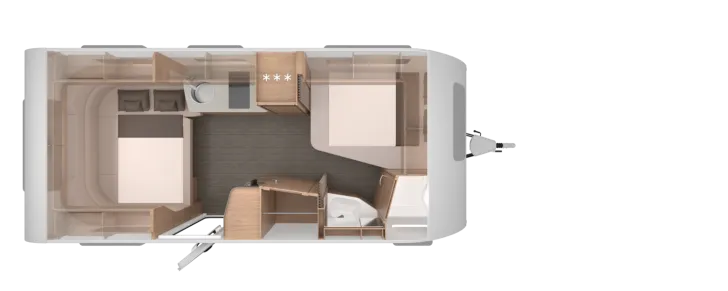 Grundriss Nacht Knaus Südwind 500 FU Black Selection Auflastung 1.800 kg, Mod. 2027