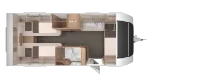 Grundriss Nacht Knaus Südwind 540 UE Black Selection Fußbodenheizung, Tellerfedern