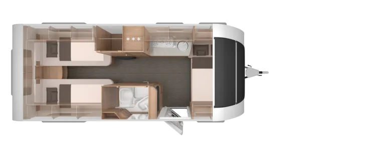 Grundriss Nacht Knaus Südwind 540 UE Black Selection Fußbodenheizung, Tellerfedern