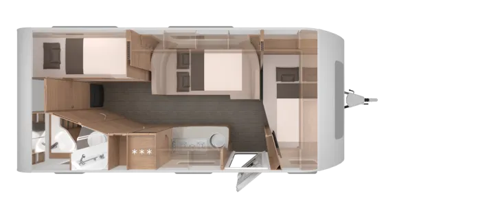 Grundriss Nacht Knaus Südwind 580 QS Black Selection | Aktionspreis!