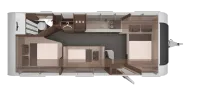 Grundriss Nacht Knaus Nordwind 660 UDF *Komfort für jede Saison*