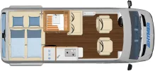 Grundriss Tag Hymer Camper Van Grand Canyon S CrossOver Allrad