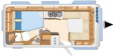 Grundriss Tag Hymer Eriba Eriba Nova SL 545 Leder, Arktis-Paket, ALDE