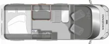 Grundriss Tag LMC Innovan Ford 590 Super Adventure-Mobil