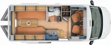 Grundriss Tag Hymer Eriba Car 602 Schlafdach