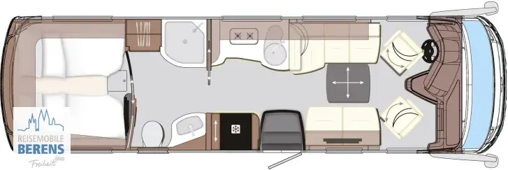 Grundriss Tag Concorde Charisma 860 LI GSR II