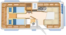 Grundriss Tag Hymer Eriba Eriba Nova GL 541 ATC+Autark+Komfort-Paket+2.000