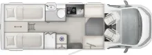 Grundriss Tag LMC Cruiser 750 EF