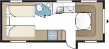 Grundriss Tag Kabe Royal 600 GLE B2 KS 2,50m Zulauf im August