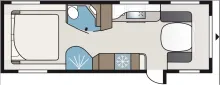 Grundriss Tag Kabe Imperial 780 DGLE B10 Queensbett