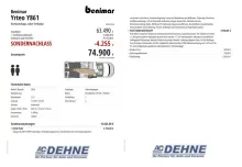 Fahrzeugbild Benimar Yrteo Y861 Northautokapp, sofort Verfügbar #3