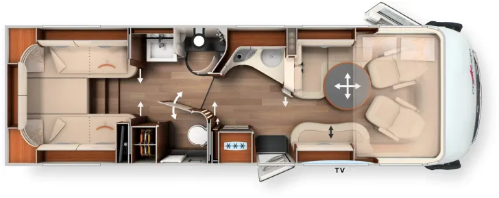 Grundriss Tag Carthago chic e-line xl I 61 LE DA Smart Selection (404)