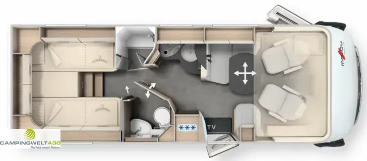 Fahrzeugbild Malibu I 450 RB-LE comfort MB*2026*MEDIAPAKET*TV #5