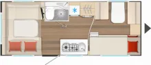 Grundriss Tag Bürstner B66 510 TK Plus Abverkauf