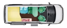 Grundriss Tag VW Grand California 600 inkl. 2 Jahre GW Garantie