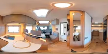 360° Innenansicht Carado T 328 Pro+, Automatik, LTE, TV, Solar, 3. Bett